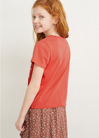 Лососевая летняя футболка C&A