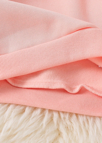 SHEIN свитшот надпись светло-розовый кэжуал полиэстер