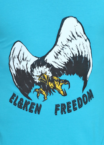Блакитна футболка EL & KEN