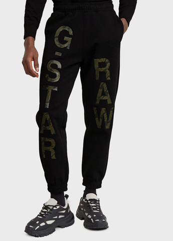 Черные спортивные, кэжуал демисезонные джоггеры брюки G-Star Raw