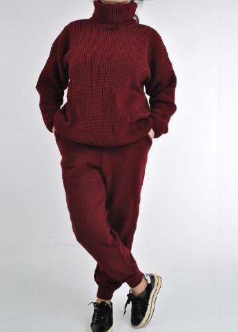 Бордовый зимний зимний свитер Berta Lucci