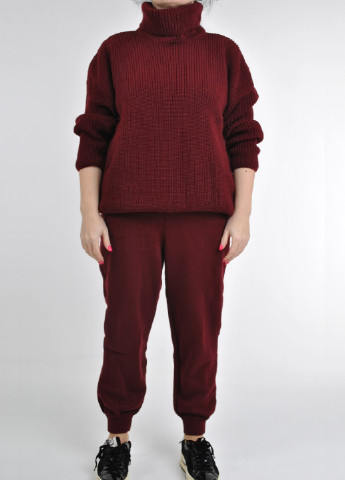 Бордовий зимовий светр Berta Lucci