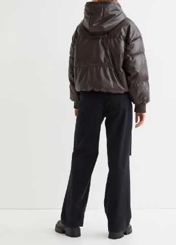 Темно-коричневая зимняя куртка H&M