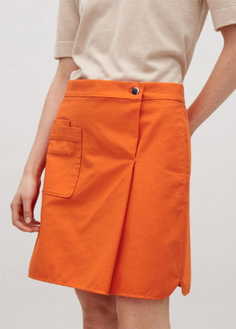 Оранжевая кэжуал однотонная юбка Cos карандаш