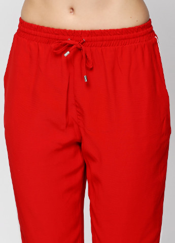 Красные кэжуал летние зауженные брюки Simonaom