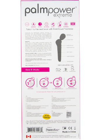 Мощный вибромассажер EXTREME - Pink PalmPower (252297687)
