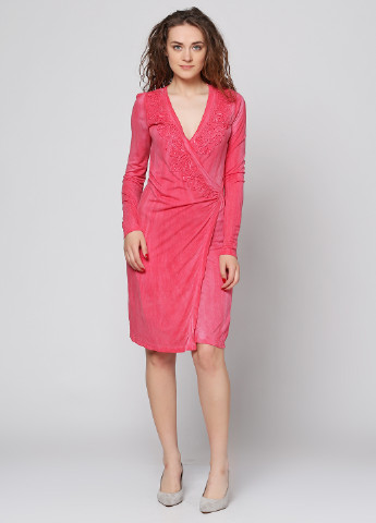 Розовое кэжуал платье Cream однотонное