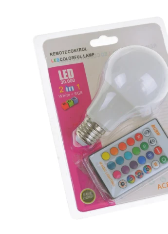 Лампа светодиодная E27 LED 10W RGB+W A70-R+DR Brille (253965255)
