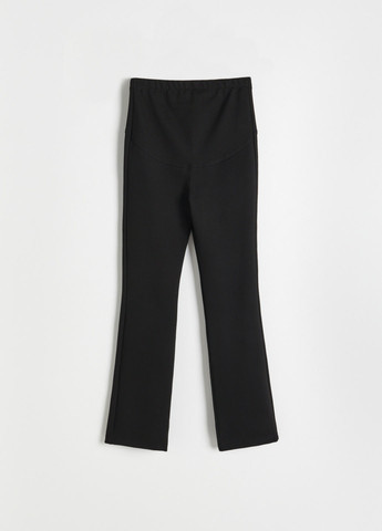 Темно-коричневые кэжуал демисезонные прямые брюки Reserved