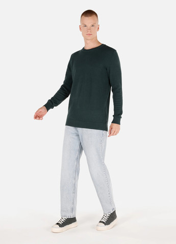 Темно-зеленый демисезонный свитер джемпер Colin's