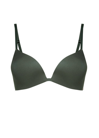 Темно-зелёный бесшовный бюстгальтер Marc & André без косточек полиамид