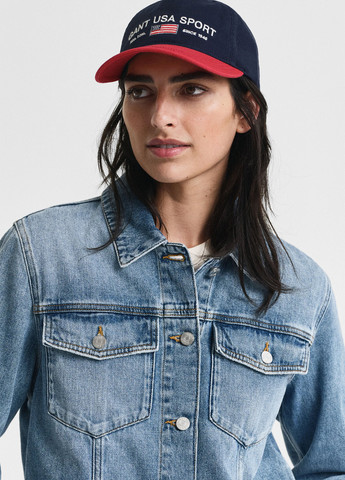 Синяя демисезонная куртка Gant