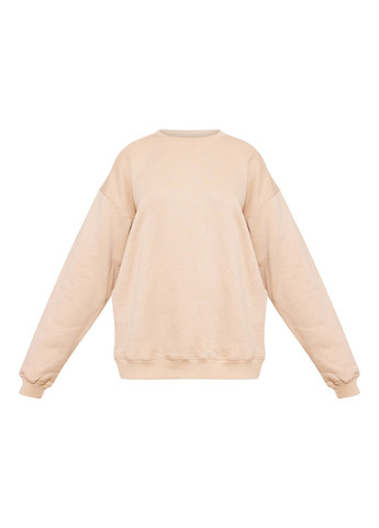 Песочный свитшот PrettyLittleThing однотонный без декора (313044930)