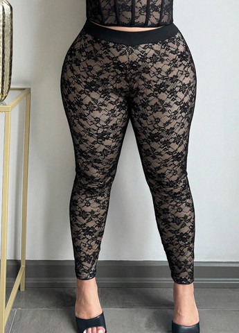 Комбинированные демисезонные леггинсы SHEIN