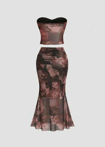 Костюм (топ, юбка) SHEIN (341744271)