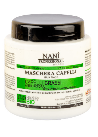 Маска для жирного волосся GREASY&ANTI DANDRUFF 500 мл Nani Professional Milano (250203862)