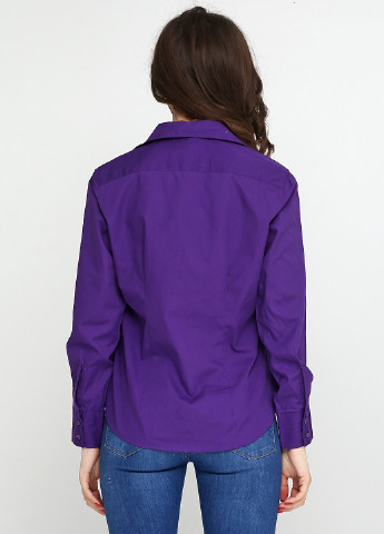 Фиолетовая кэжуал рубашка однотонная Lady Edwards
