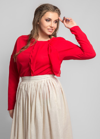 Красная демисезонная блуза Modna Anka