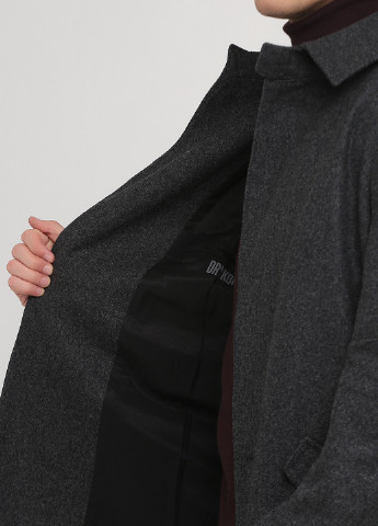 Темно-серое демисезонное Пальто однобортное Drykorn