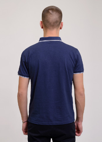 Темно-синяя футболка-поло для мужчин Remix