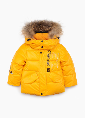 Желтая зимняя куртка WEISHENGDAWANJU