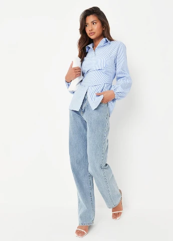 Голубая блуза Missguided