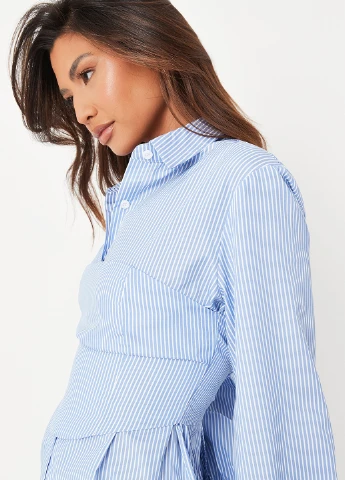 Голубая блуза Missguided