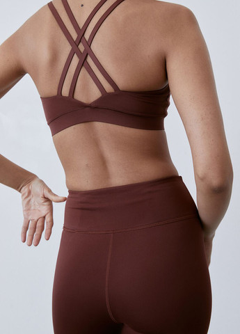 Коричневые демисезонные леггинсы H&M