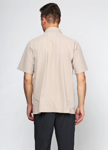 Темно-бежевая кэжуал рубашка Salomon с коротким рукавом