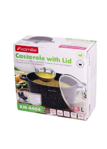 Каструля із литого алюмінію з антипригарним покриттям 2.3 л KM-4404 Kamille (253627711)