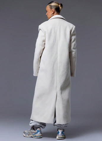 Кремове демісезонне Пальто двобортне SHEIN