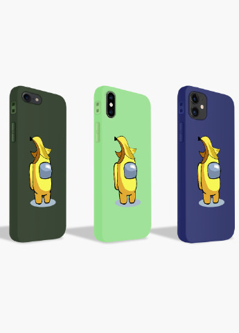 Чохол силіконовий Apple Iphone X Амонг Ас Жовтий (Among Us Yellow) (6129-2416) MobiPrint (219565568)