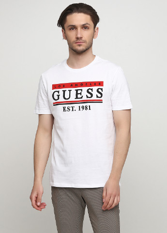 Біла футболка Guess