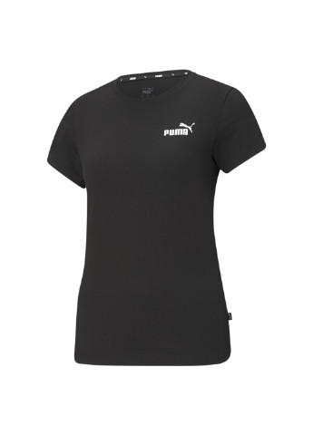 Черная всесезон футболка essentials small logo women’s tee Puma