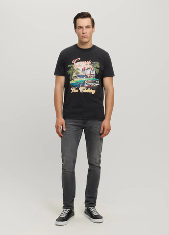 Черная футболка Guess