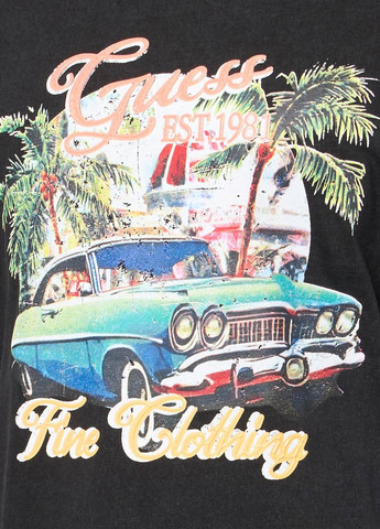 Черная футболка Guess