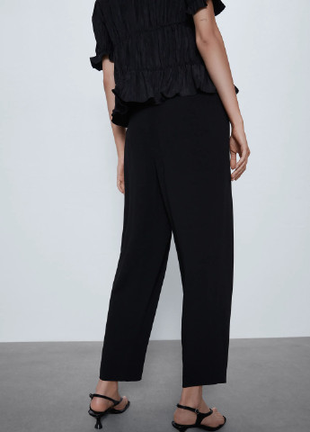 Черные кэжуал летние брюки Zara