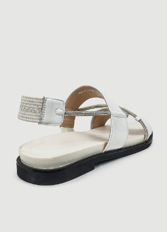 Модні сандалі жіночі білі лакові 41 Brocoli (227990548)