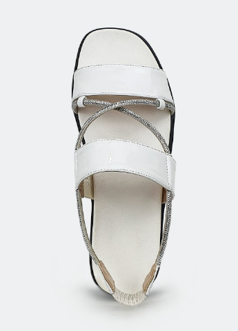 Кэжуал модные сандали женские белые лаковые 41 Brocoli
