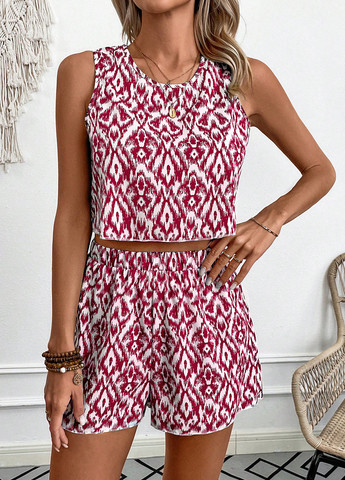 Костюм (кроп-топ, шорты) SHEIN (342081455)