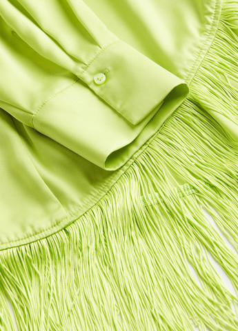 Салатова вечірня сукня на запах H&M однотонна