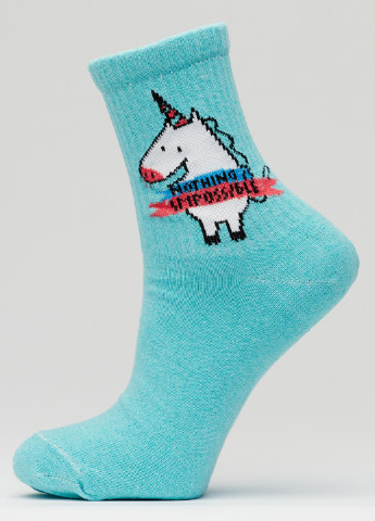 Носки Единорог голубой Rock'n'socks (192307946)