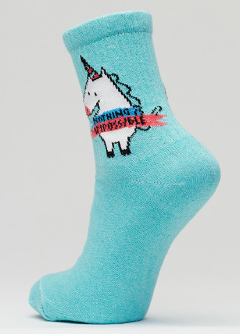 Носки Единорог голубой Rock'n'socks (192307946)
