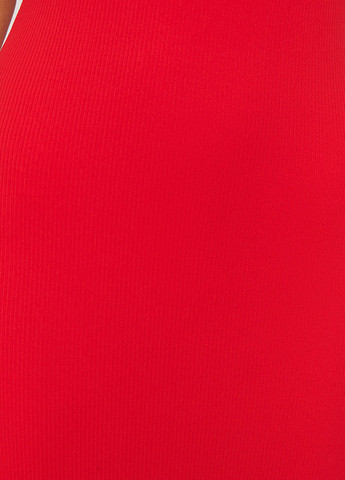 Красное кэжуал платье платье-майка Trendyol однотонное