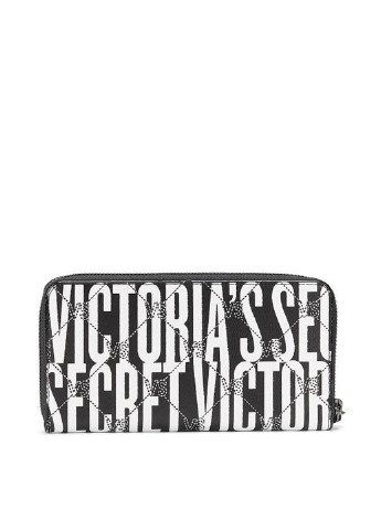 Гаманець Victoria's Secret логотип чорно-білий кежуал