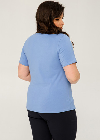 Темно-голубая летняя футболка A'll Posa