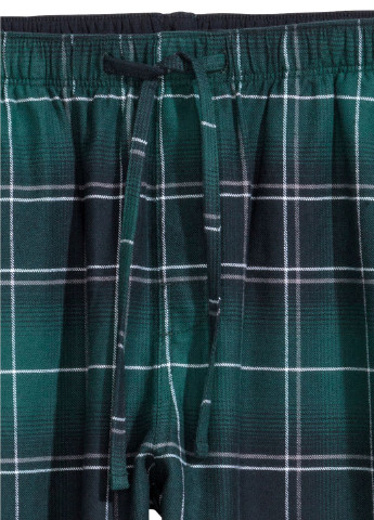 Зеленые домашние демисезонные брюки H&M