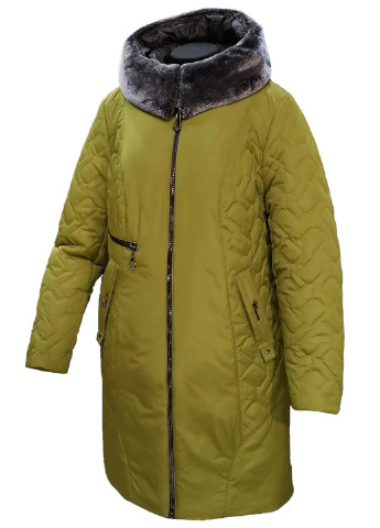 Салатовый зимний Пуховик No Brand