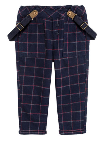 Темно-синие кэжуал демисезонные брюки зауженные Cool Club