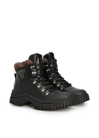 Зимние ботинки Guess с логотипом из искусственной кожи, тканевые